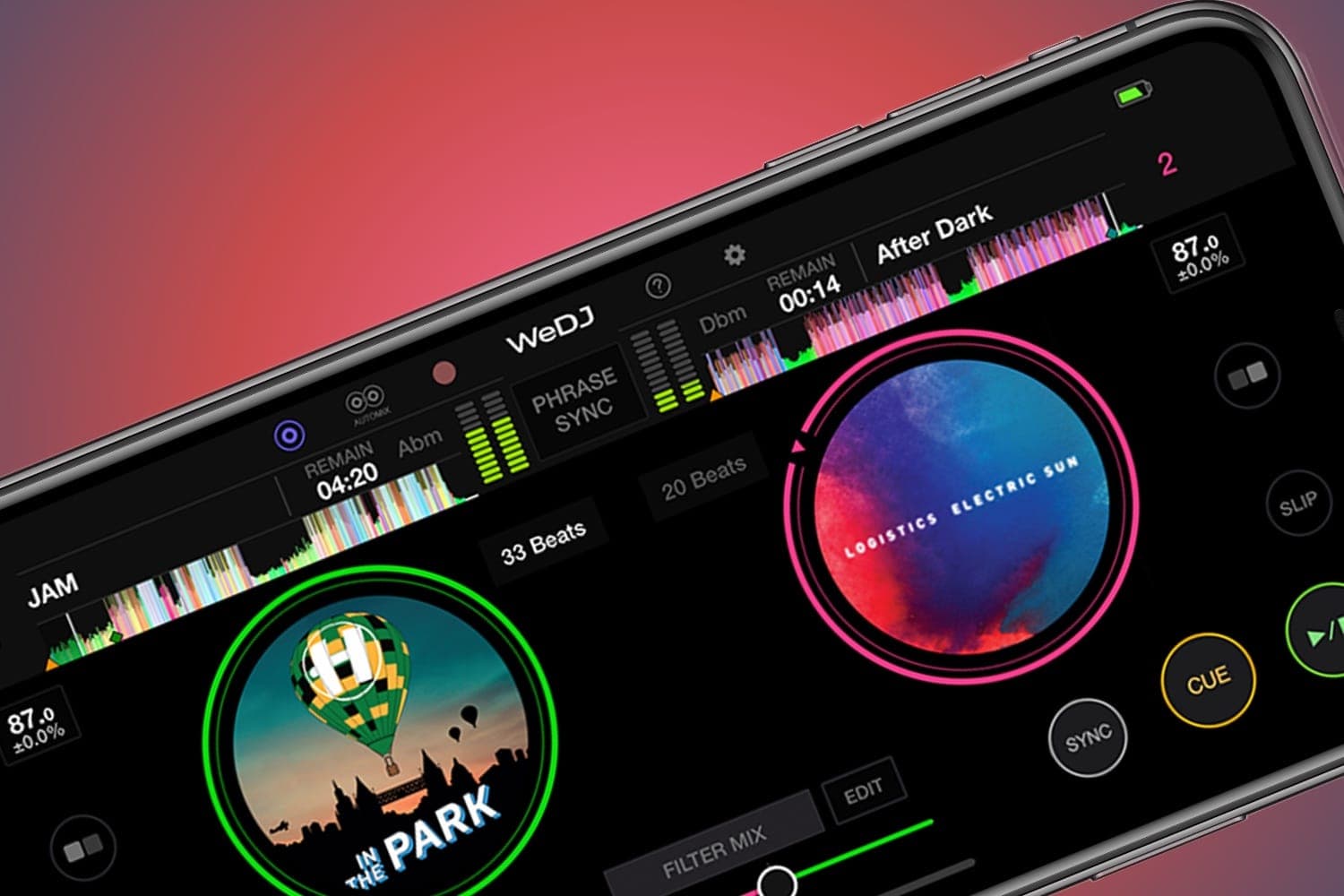 Application Pioneer DJ WeDJ