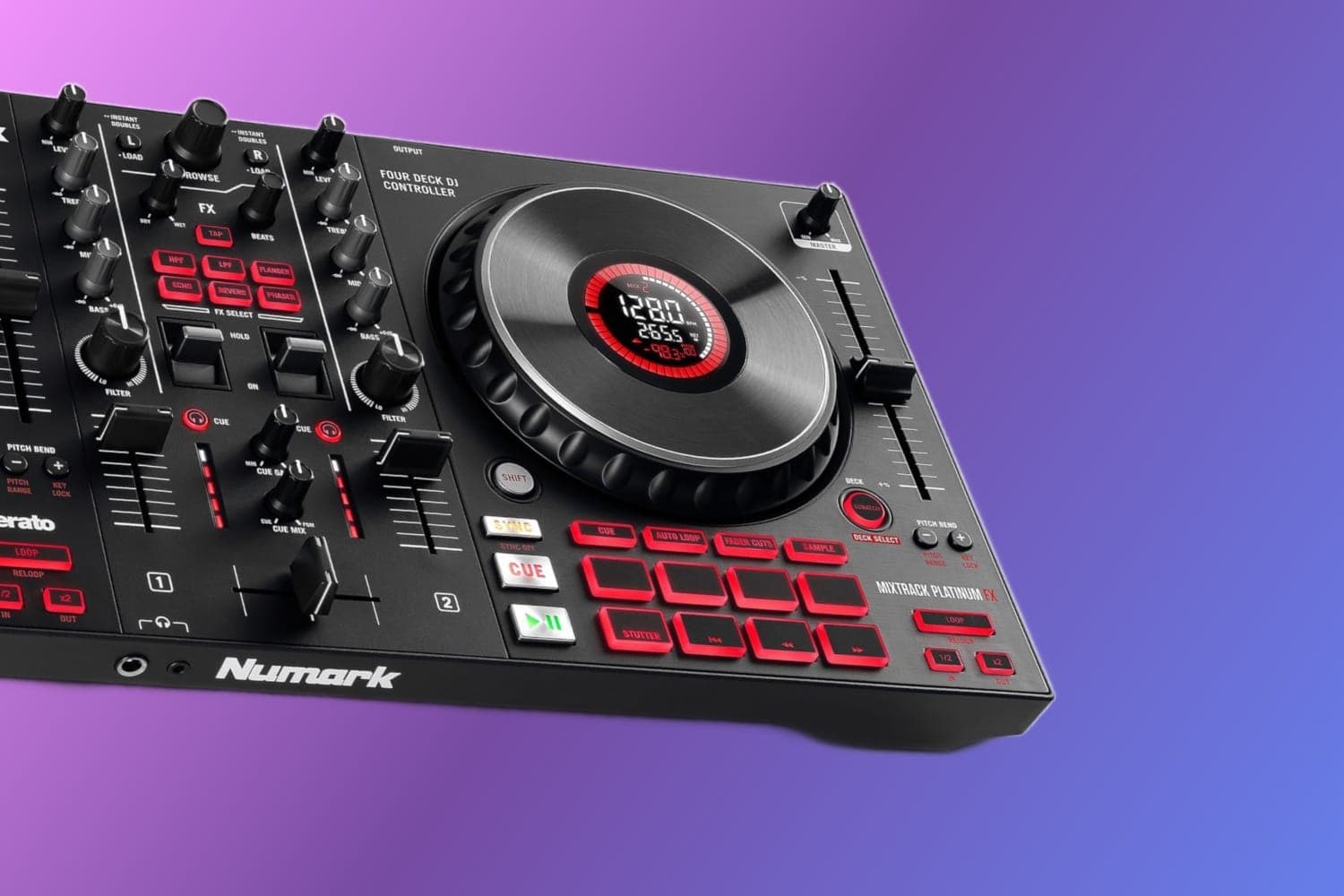 Numark Mixtrack Platinum FX Review: The Mixtrack Platinum FX Has LCD Jog Wheels That Shame the Competition