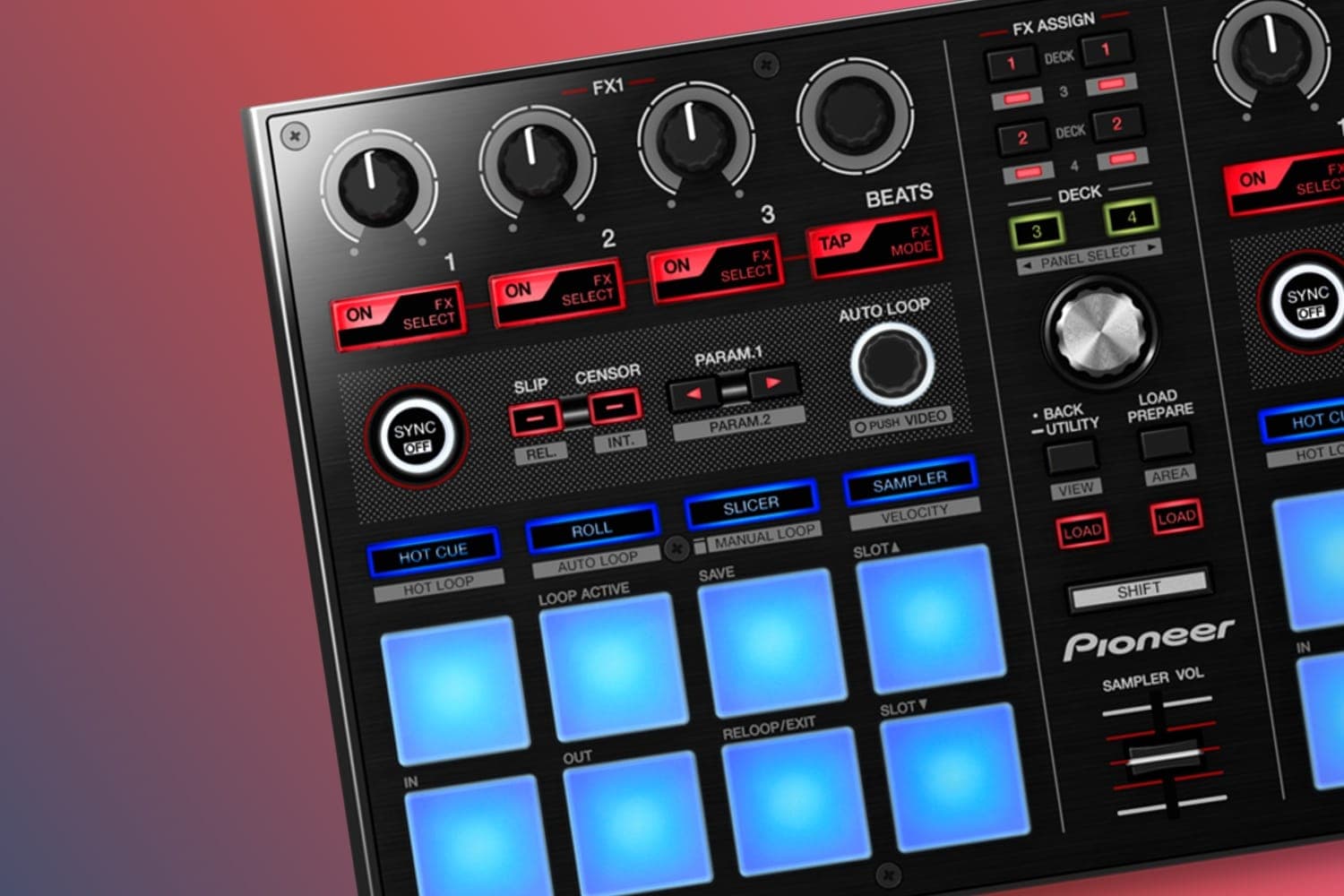 The DDJ-SP1 Packs 16 Pads and a Free Serato Video License