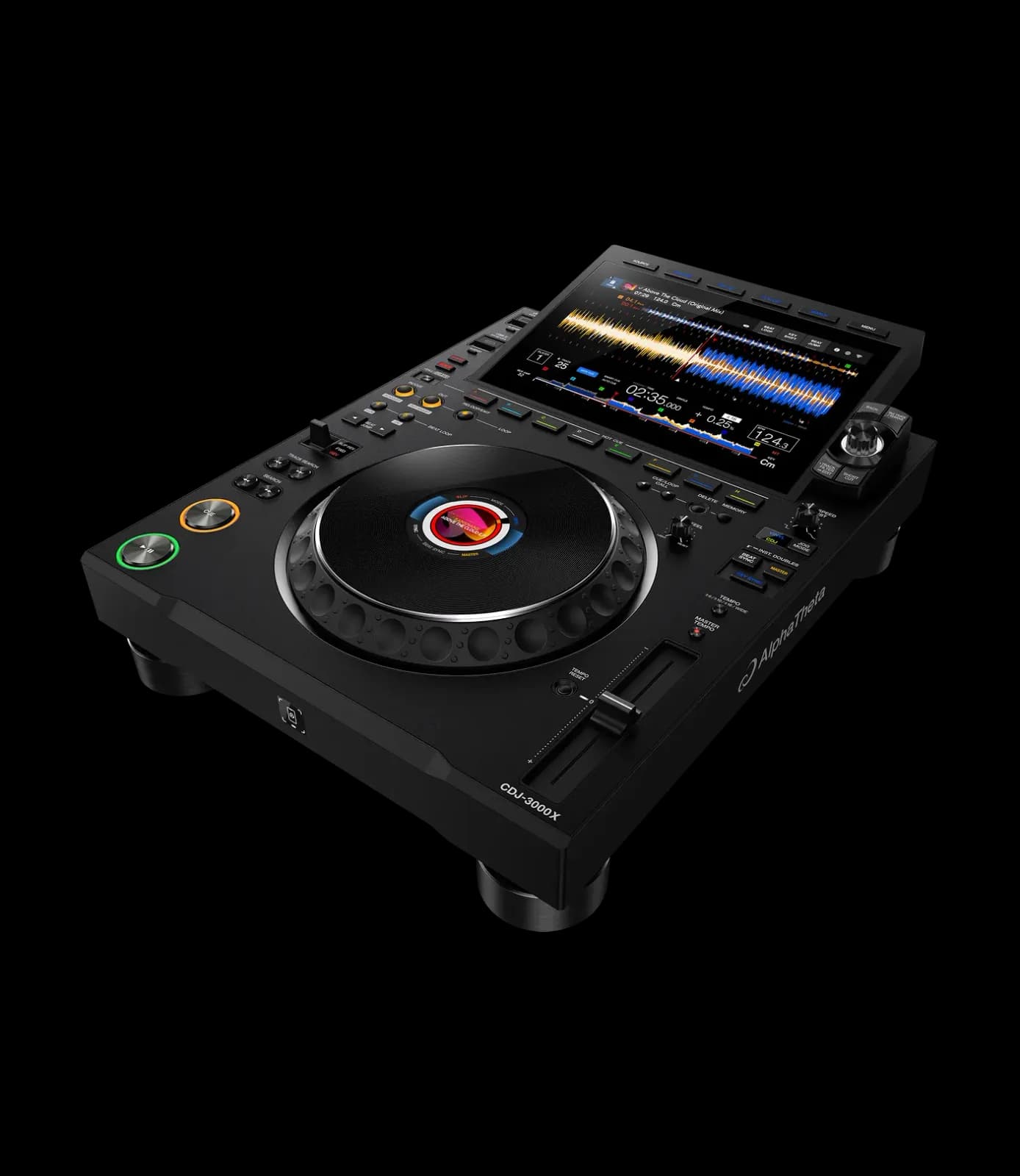 AlphaTheta CDJ-3000X at an angle