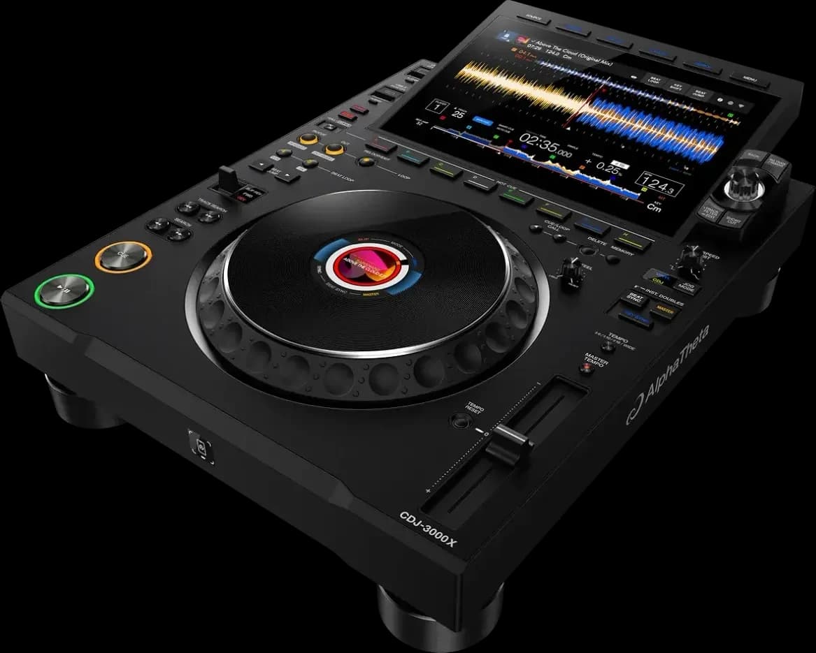 AlphaTheta CDJ-3000X at an angle