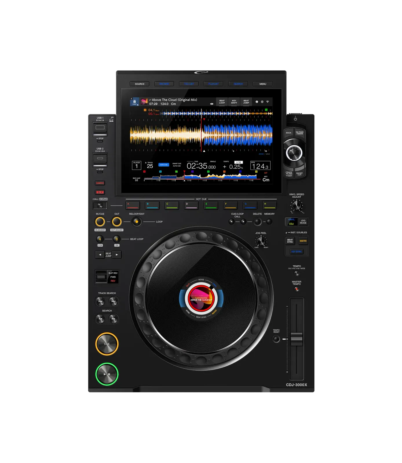 AlphaTheta CDJ-3000X from above