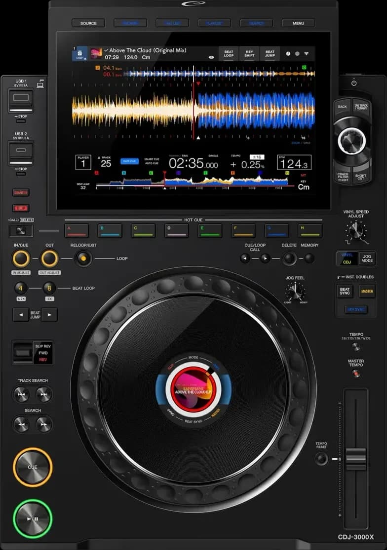 AlphaTheta CDJ-3000X from above