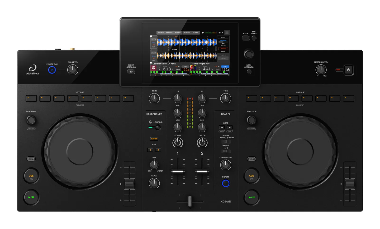 AlphaTheta XDJ-AN from above