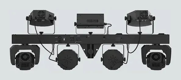 Back of the Chauvet DJ GigBAR Move + ILS bar