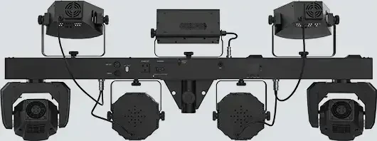 Back of the Chauvet DJ GigBAR Move + ILS bar