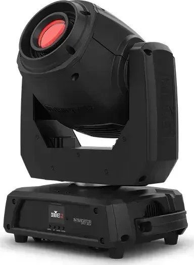 Chauvet DJ Intimidator Spot 360X from the left, lit