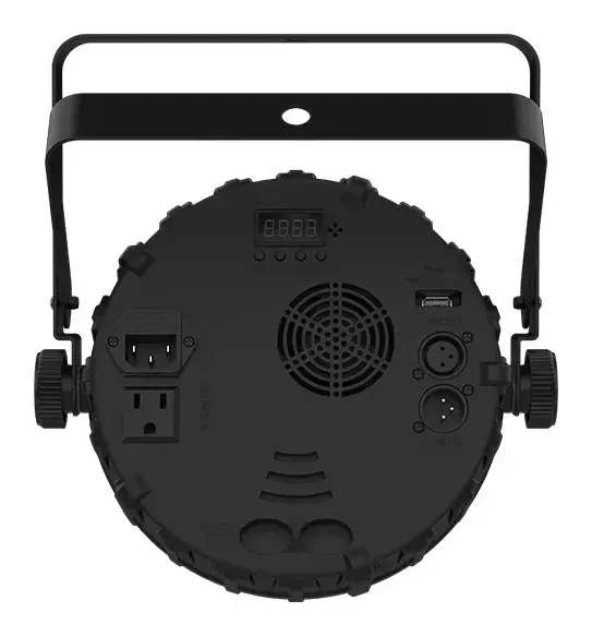 Back panel of the Chauvet DJ SlimPAR Q12BT ILS
