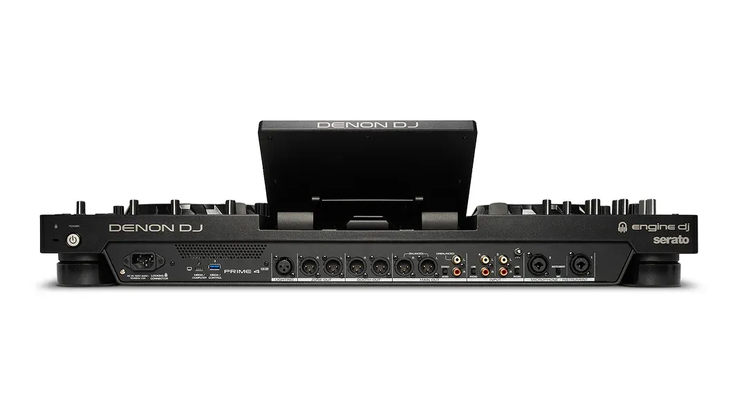 Rear panel of the Denon DJ PRIME 4 G2