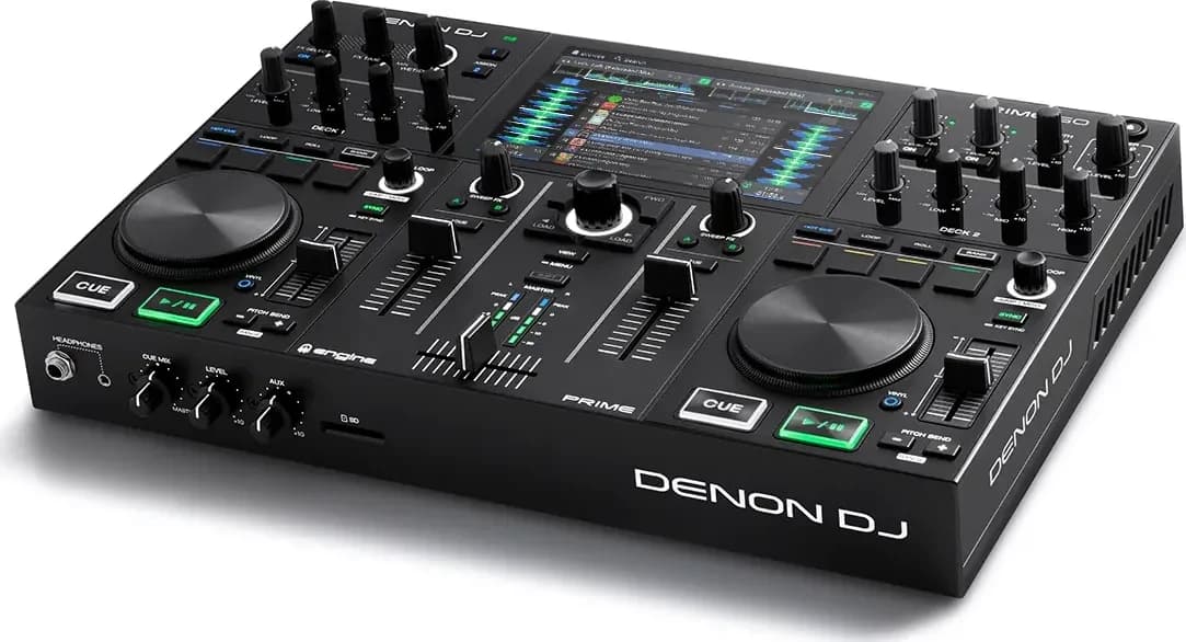 Denon DJ Prime Go at an angle