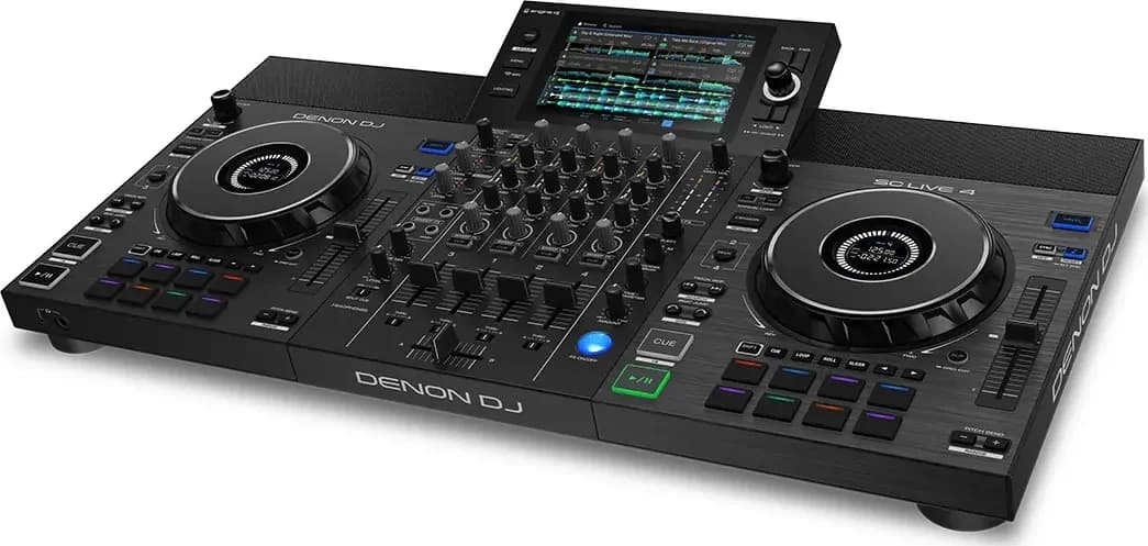 Denon DJ SC Live 4 at an angle