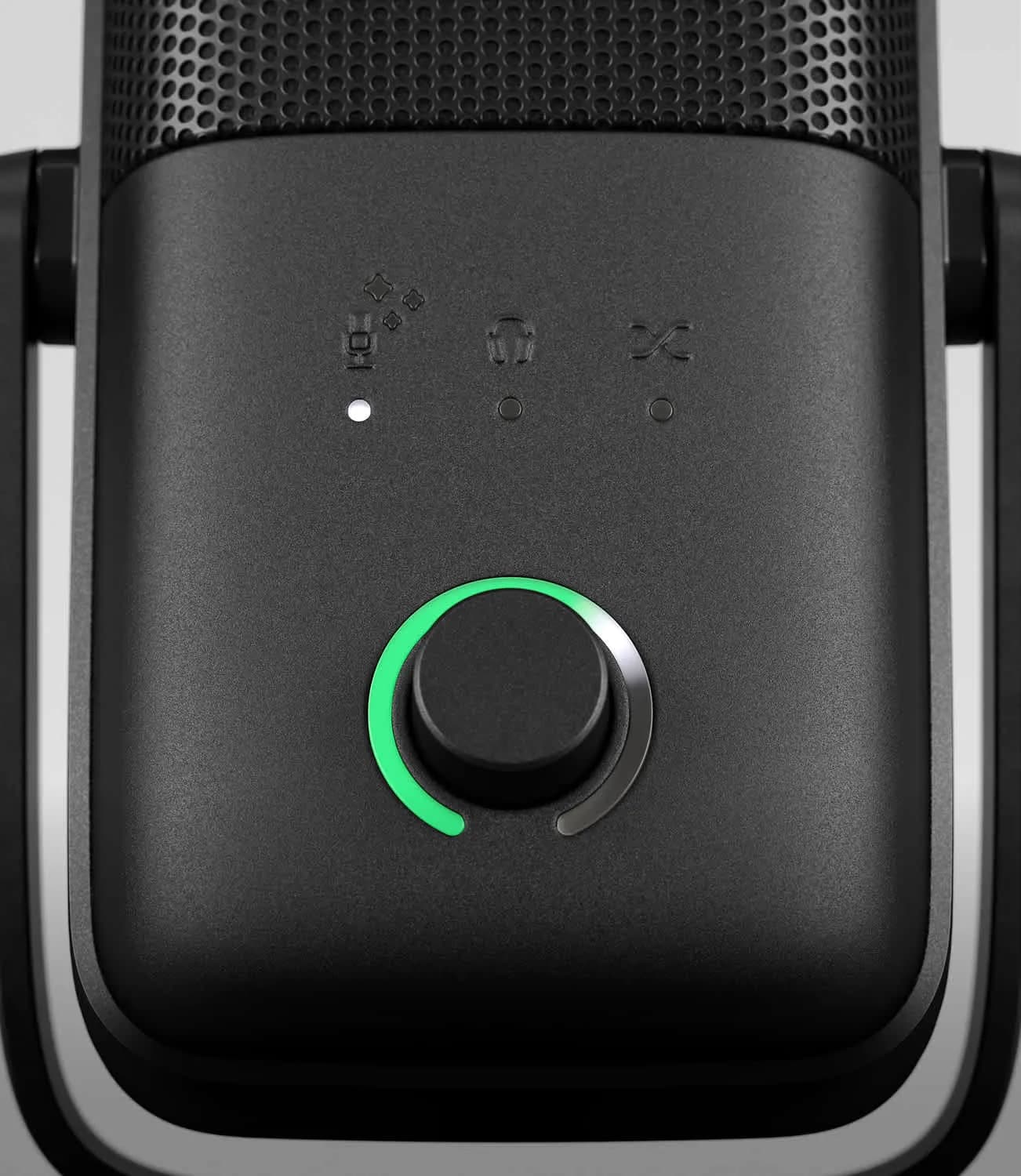 The front dial and LED ring of the Elgato Wave:3 MK.2