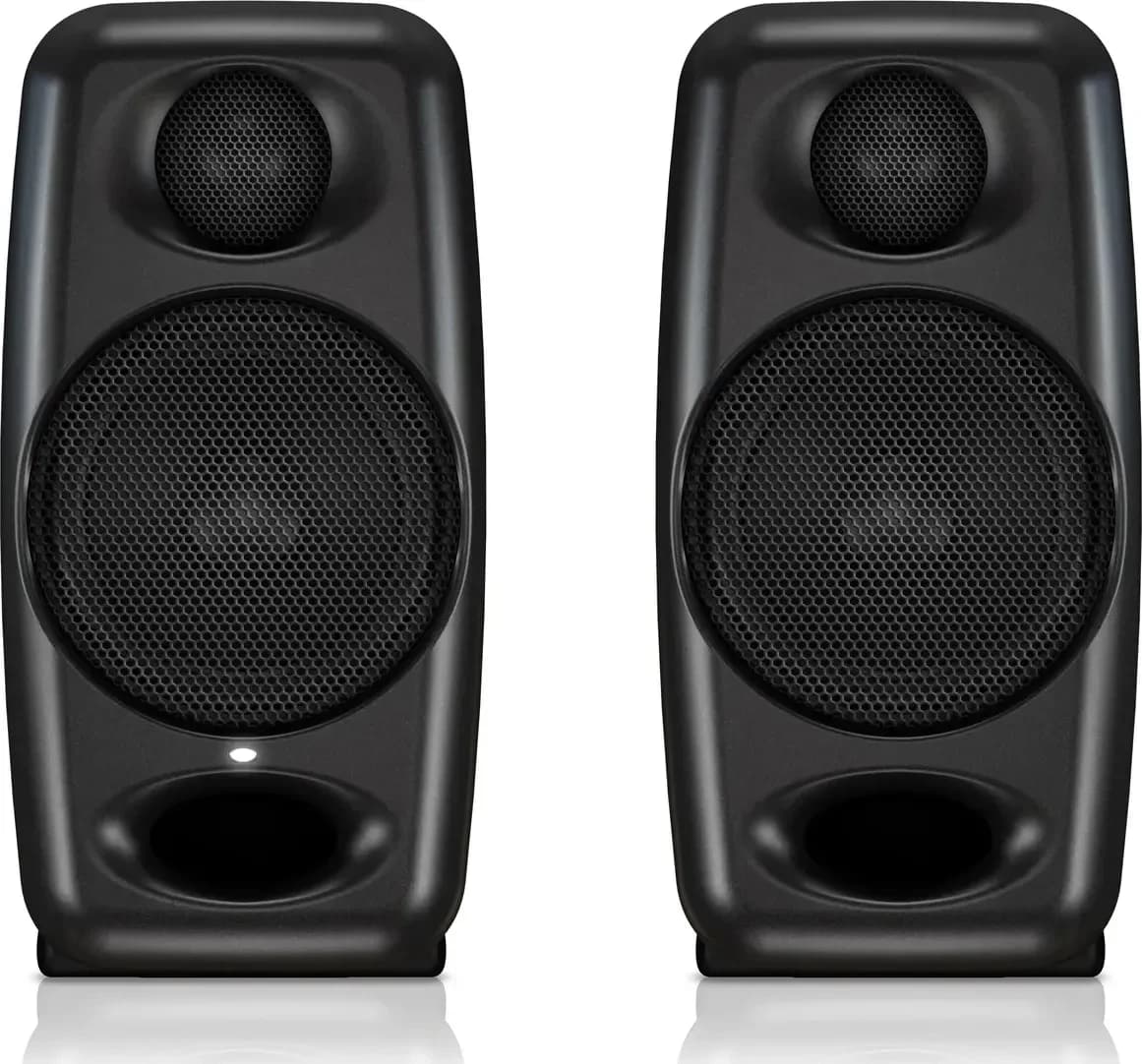 IK Multimedia iLoud Micro Monitor pair in black, front view