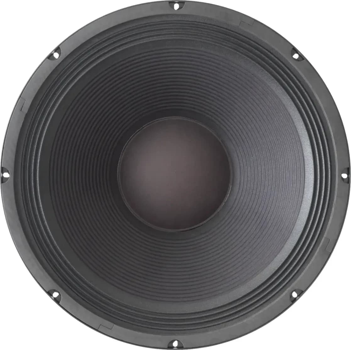 The 18-inch woofer of the JBL EON718S