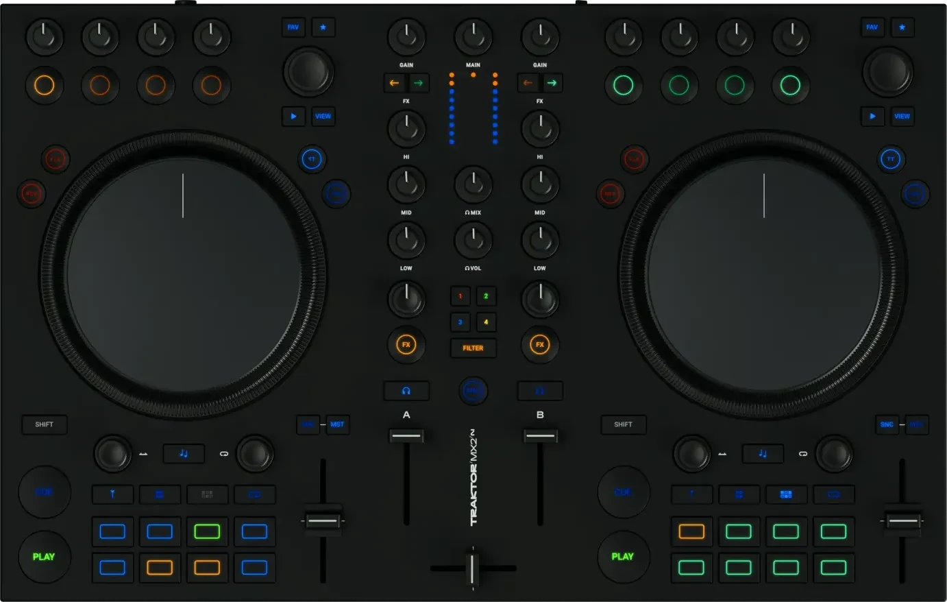 Native Instruments Traktor MX2 from above