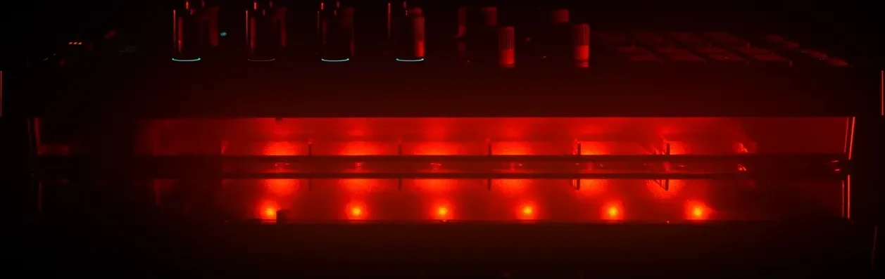 The red light system in the base of the Traktor X1 MK3