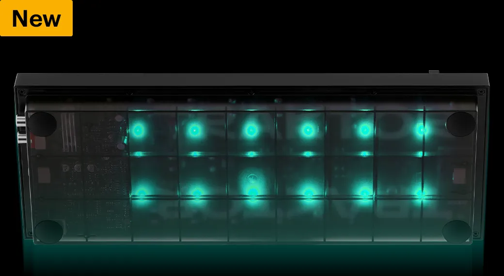 The light guide glowing through the base of the Traktor Z1 MK2