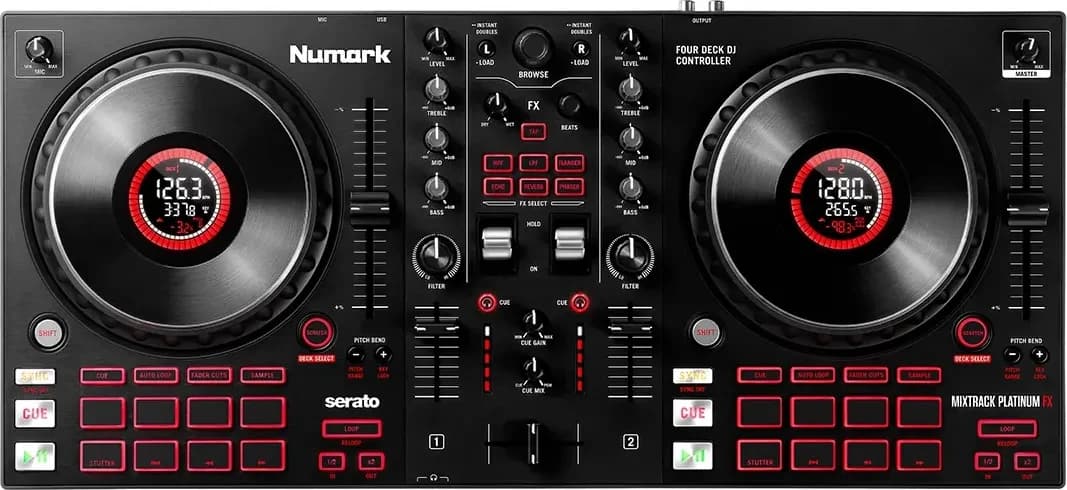 Numark Mixtrack Platinum FX from above