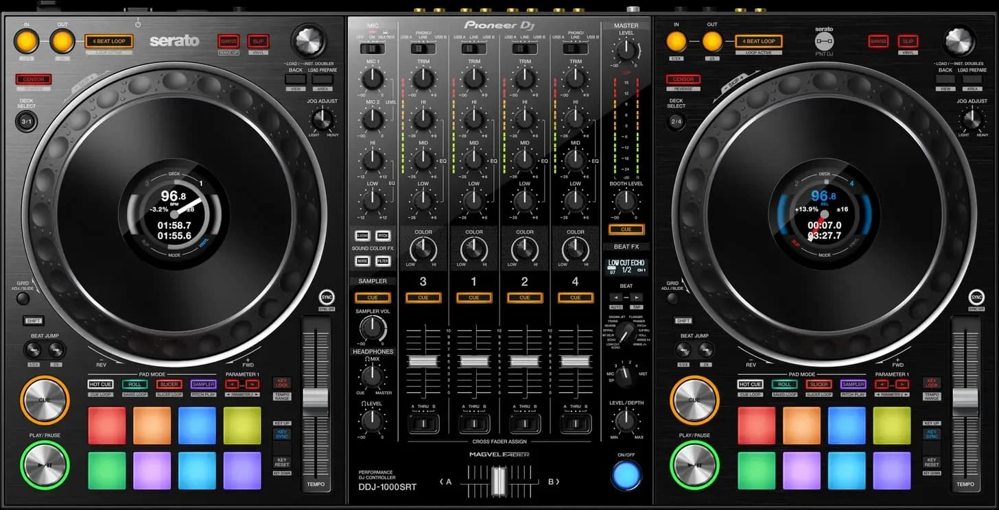 Pioneer DJ DDJ-1000SRT from above