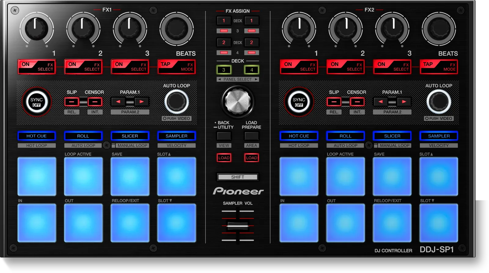 Pioneer DJ DDJ-SP1 from above