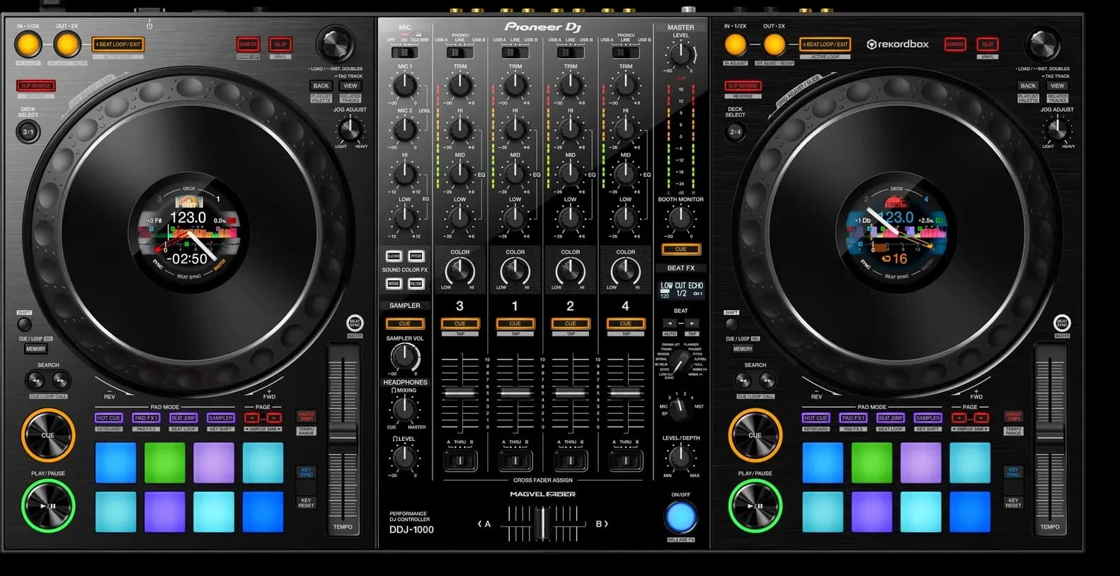 Pioneer DJ DDJ-1000 from above