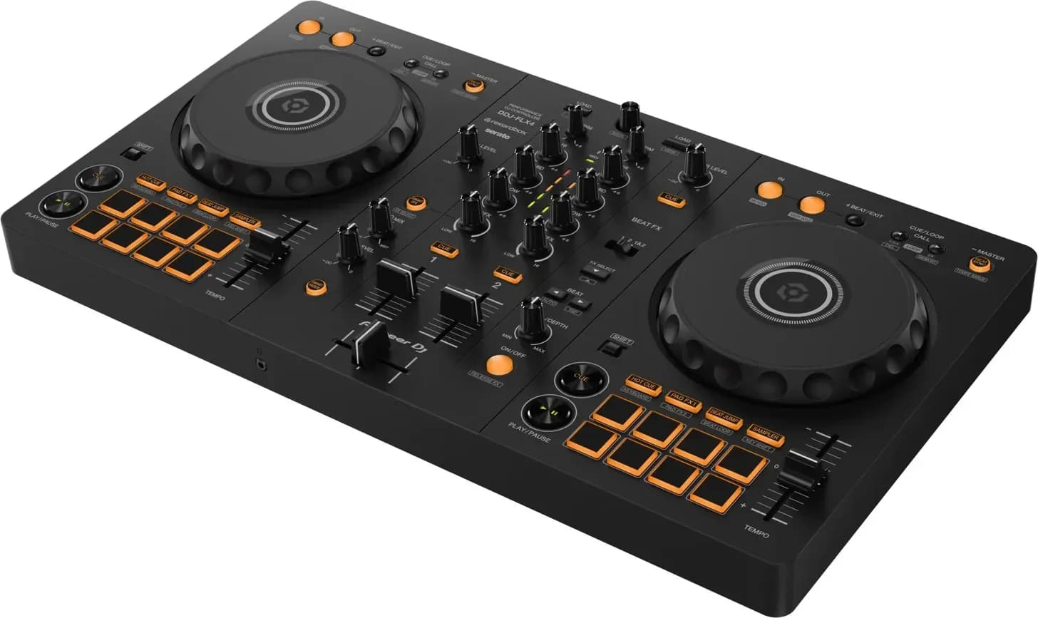 Pioneer DJ DDJ-FLX4 at an angle