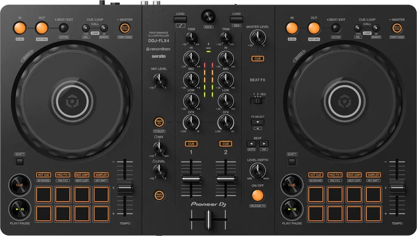 Pioneer DJ DDJ-FLX4 from above