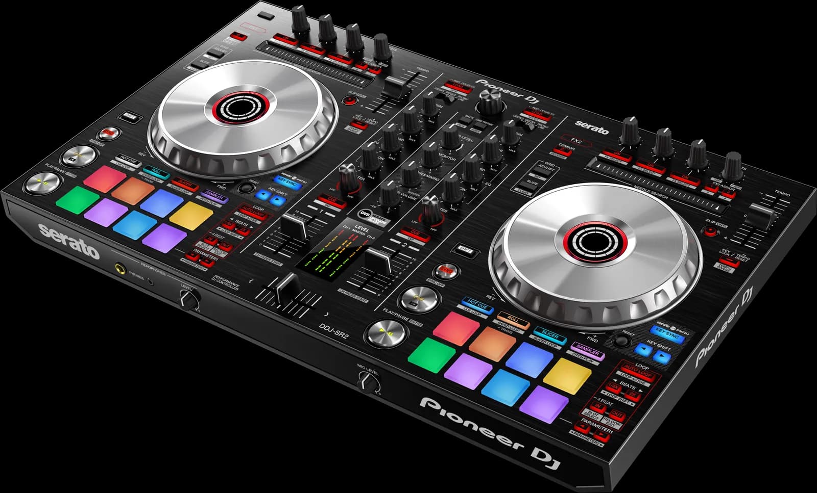 Pioneer DJ DDJ-SR2 at an angle