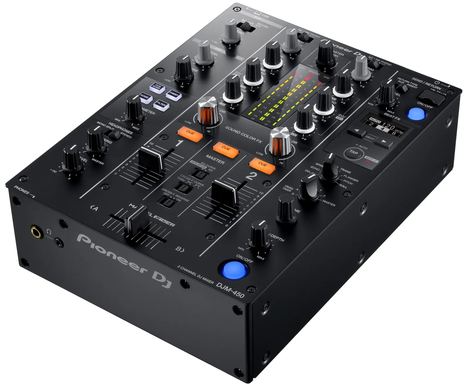 Pioneer DJ DJM-450 at an angle