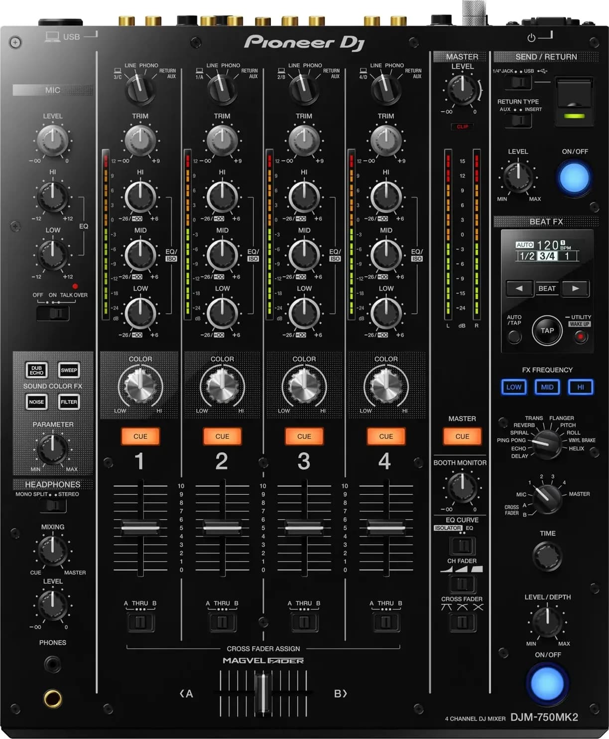 Pioneer DJ DJM-750MK2 from above