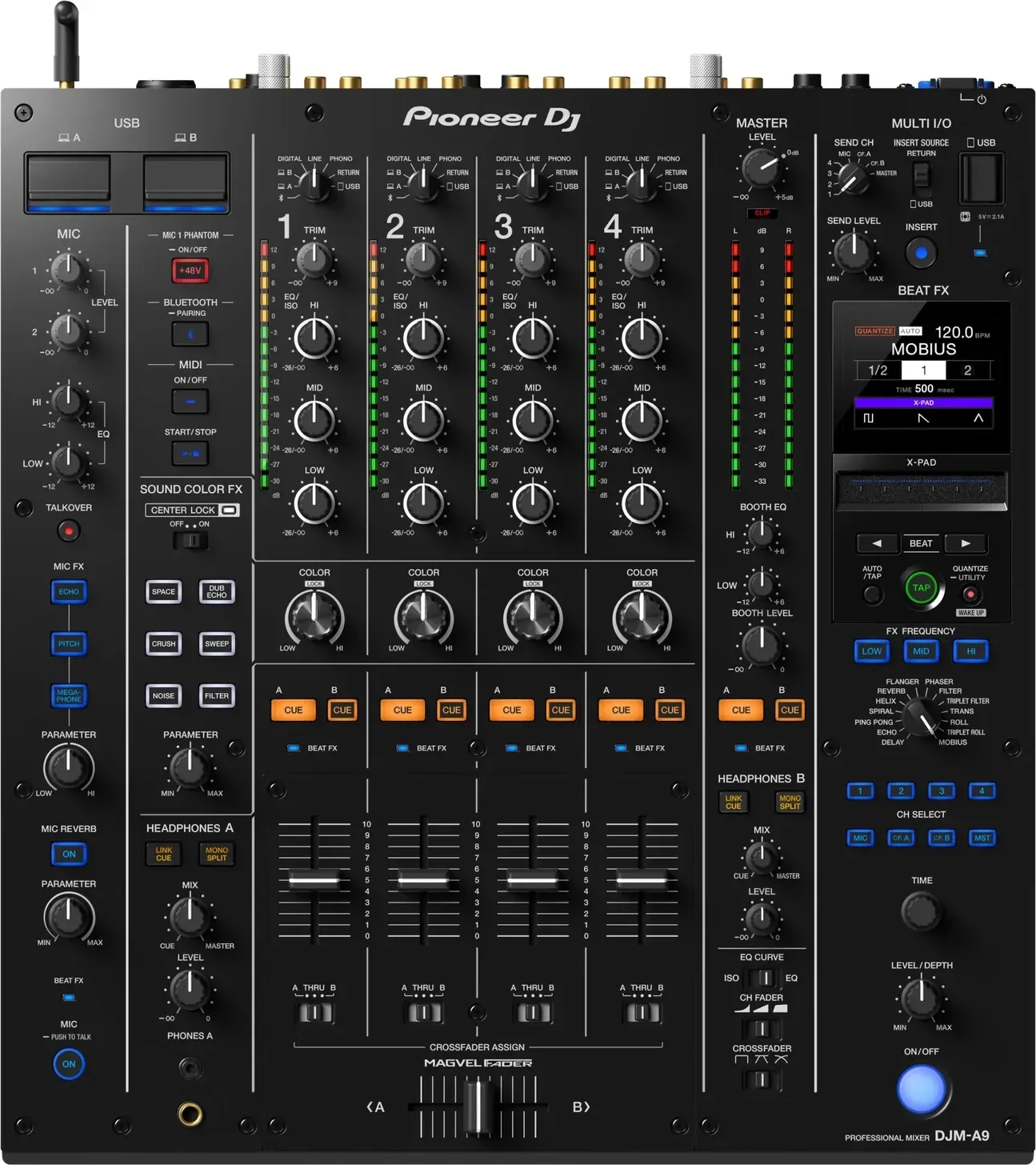 Pioneer DJ DJM-A9 from above