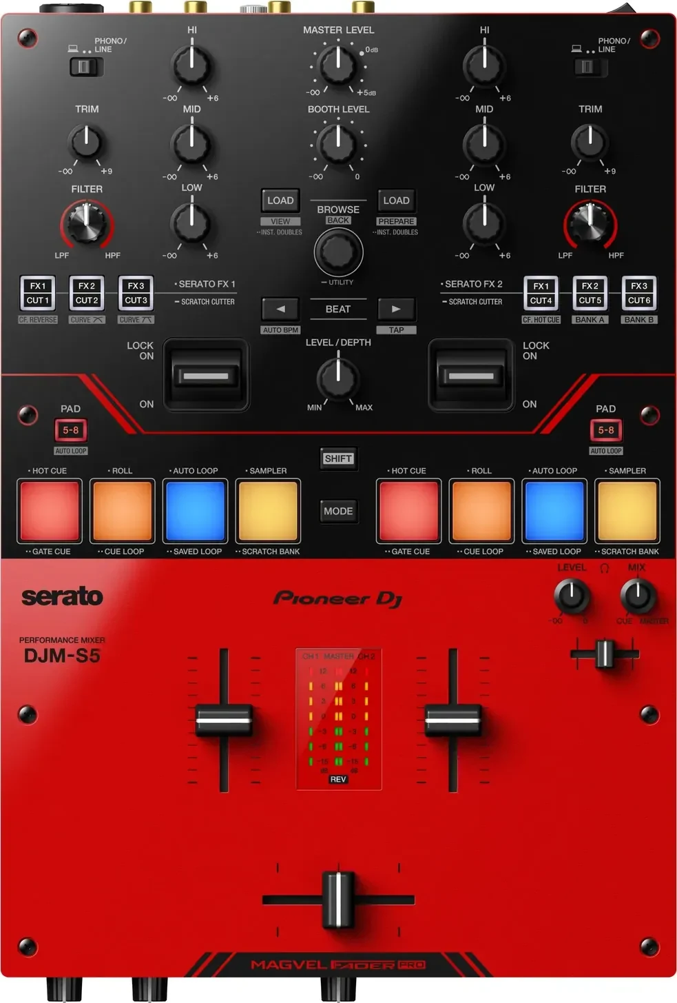 Pioneer DJ DJM-S5 from above