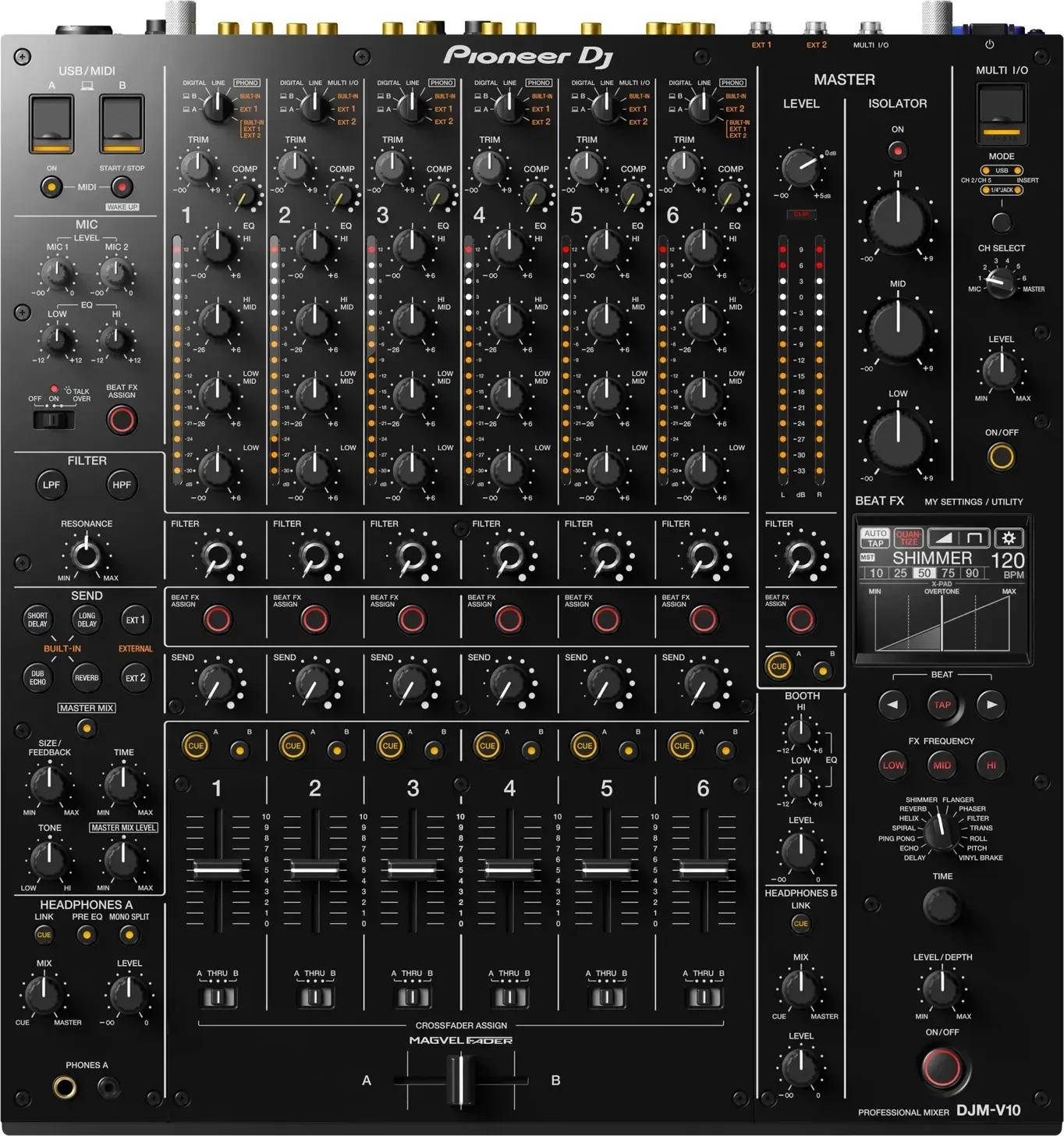 Pioneer DJ DJM-V10 from above