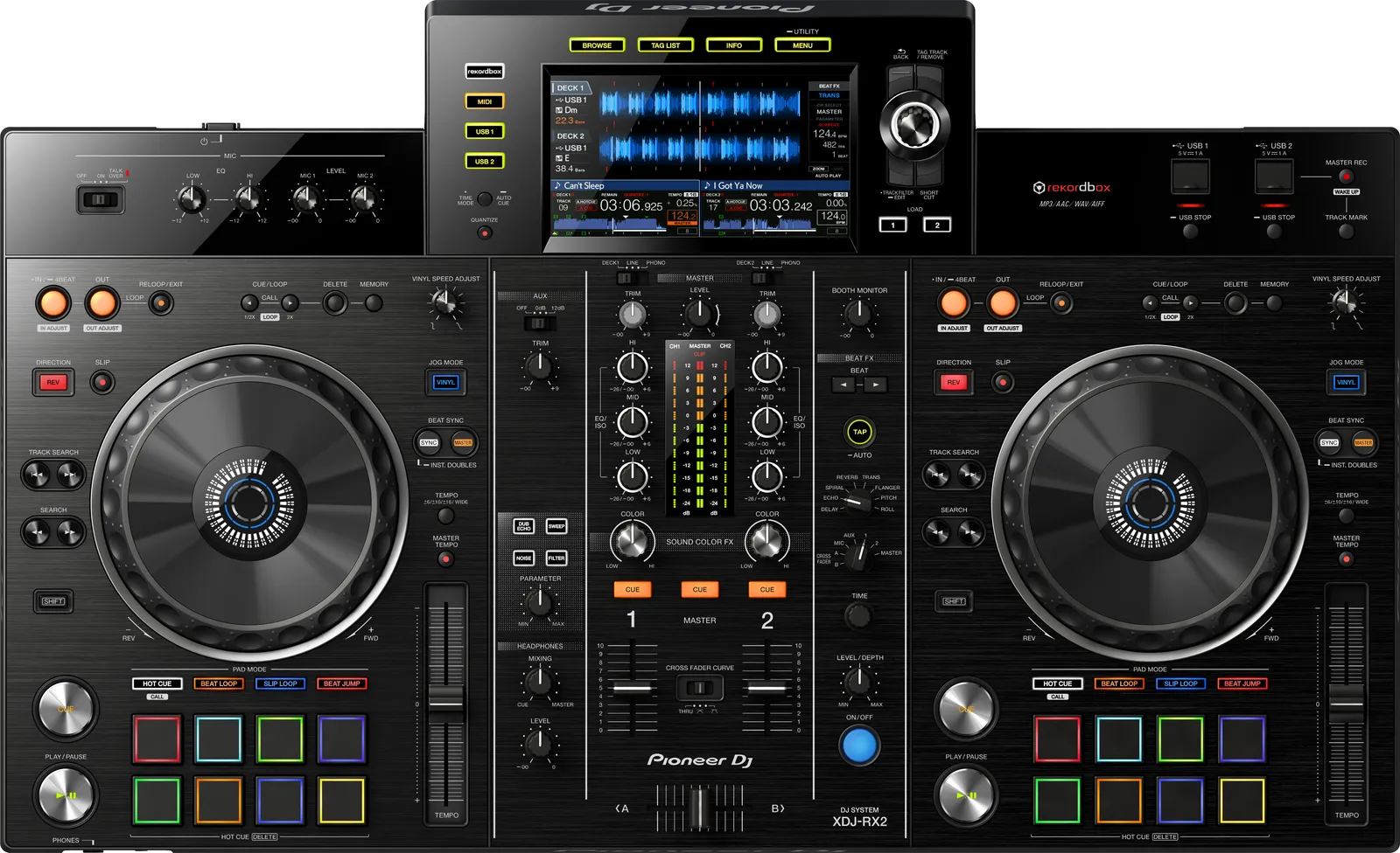 Pioneer DJ XDJ-RX2 from above