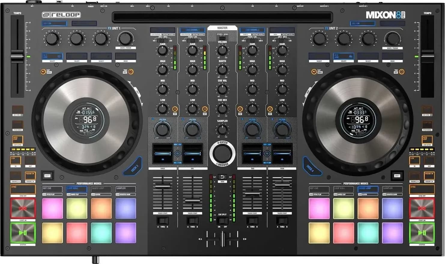 Reloop Mixon 8 Pro from above