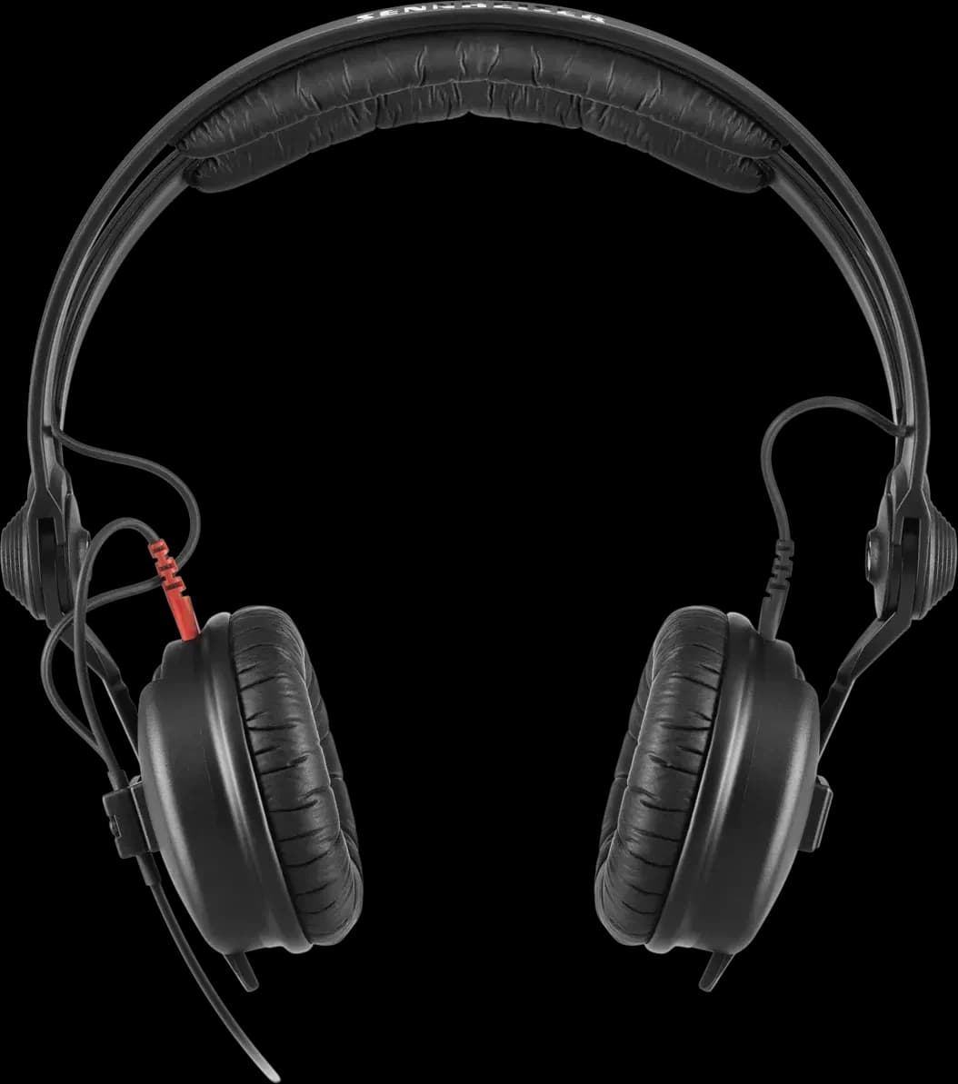 Sennheiser HD 25 headphones, front view