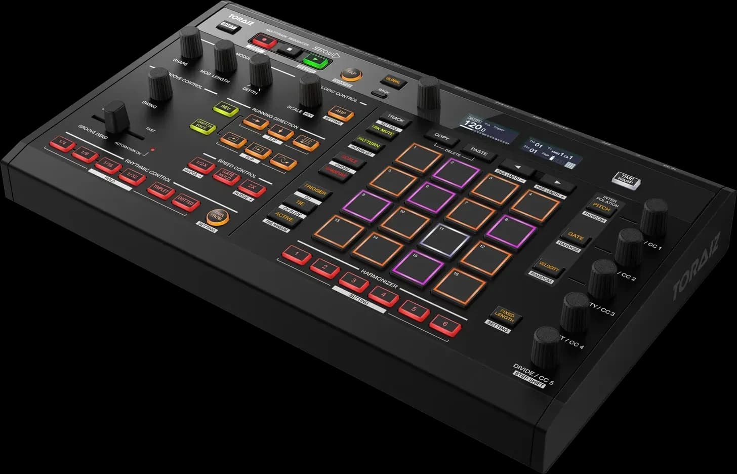 Pioneer DJ TORAIZ SQUID at an angle