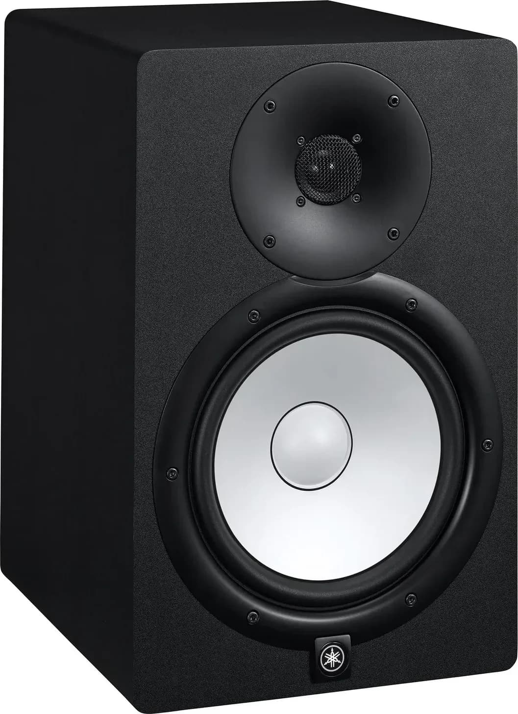 Yamaha HS8 studio monitor, three-quarter view from the opposite side
