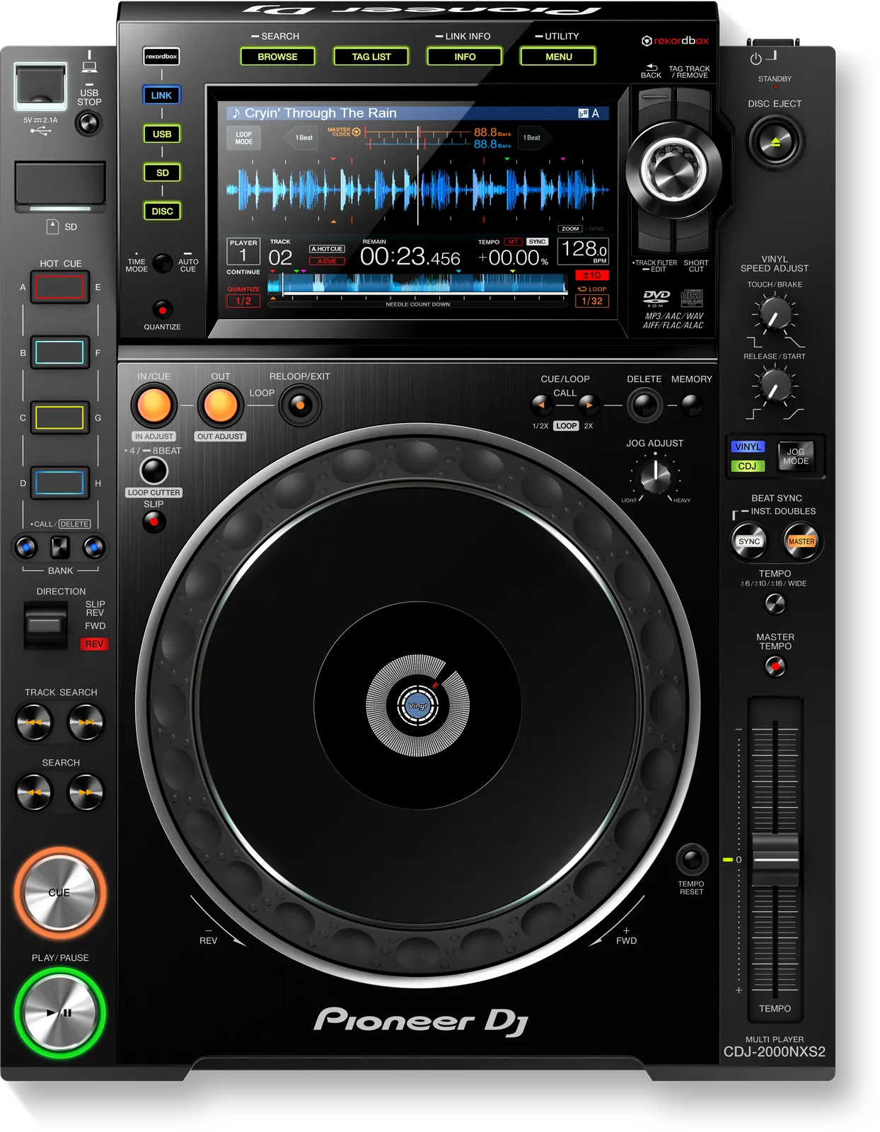 Pioneer DJ CDJ-2000NXS2 from above