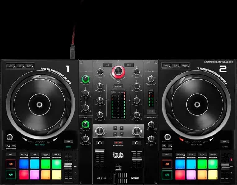 Hercules DJControl Inpulse 500 from above