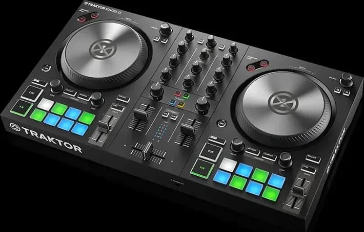 Native Instruments Traktor Kontrol S2 MK3 at an angle