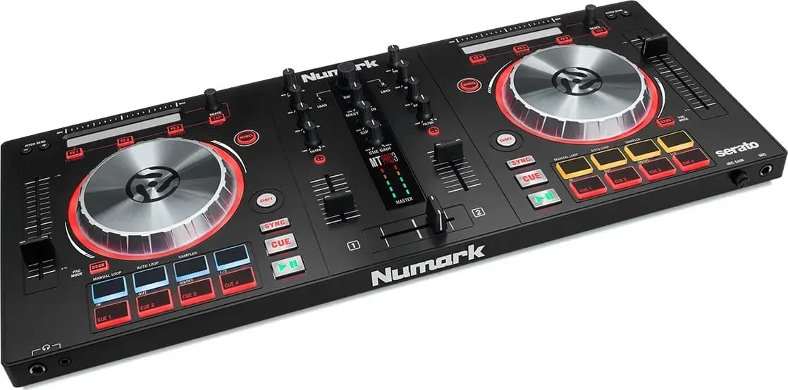 Numark Mixtrack Pro 3 at an angle