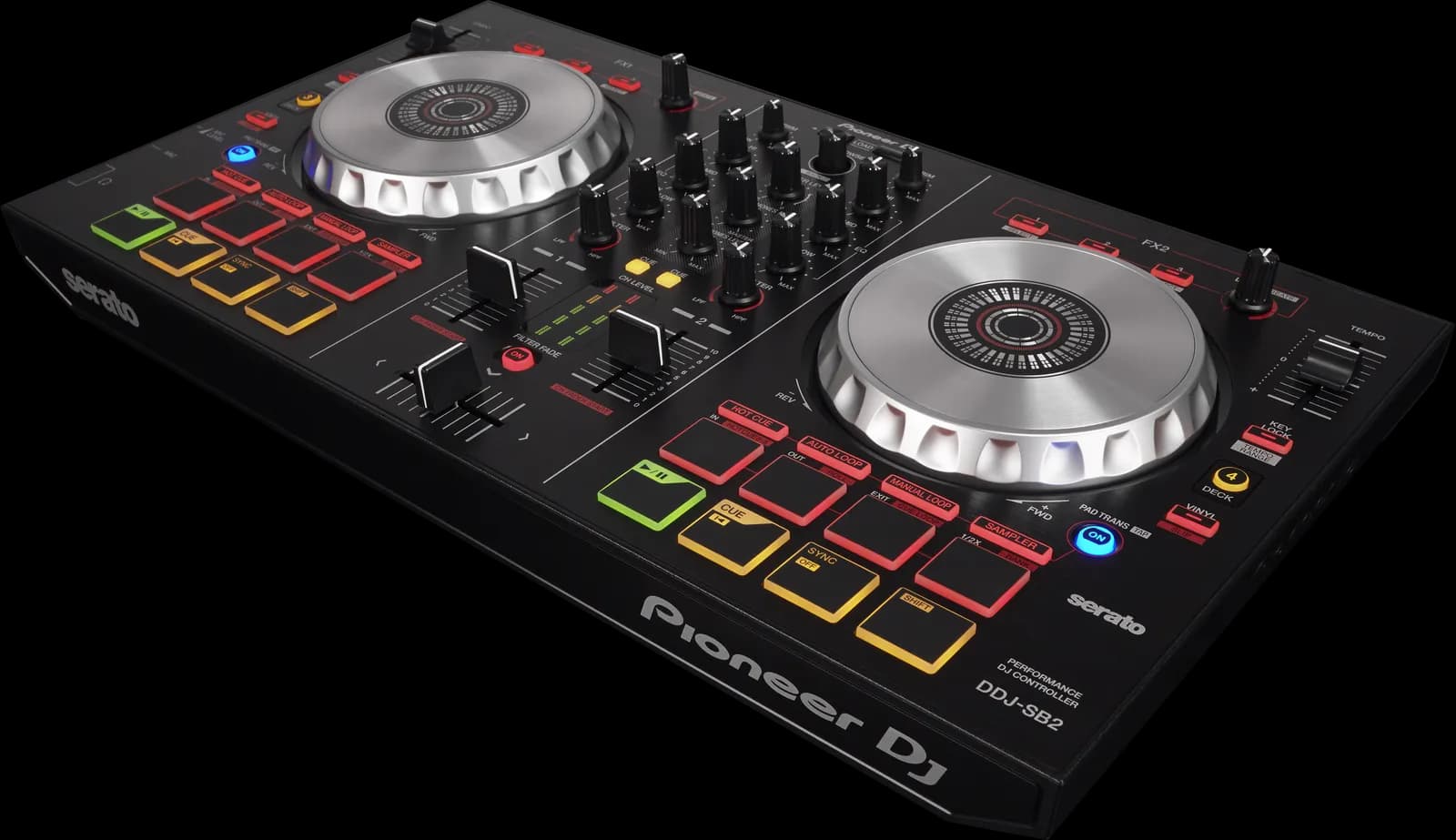 Pioneer DJ DDJ-SB2 at an angle