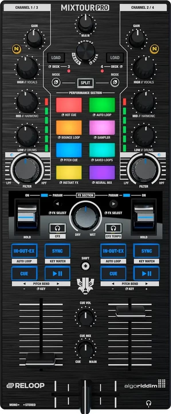 Reloop Mixtour Pro from above