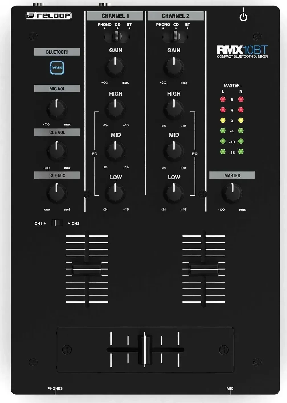Reloop RMX-10 BT from above