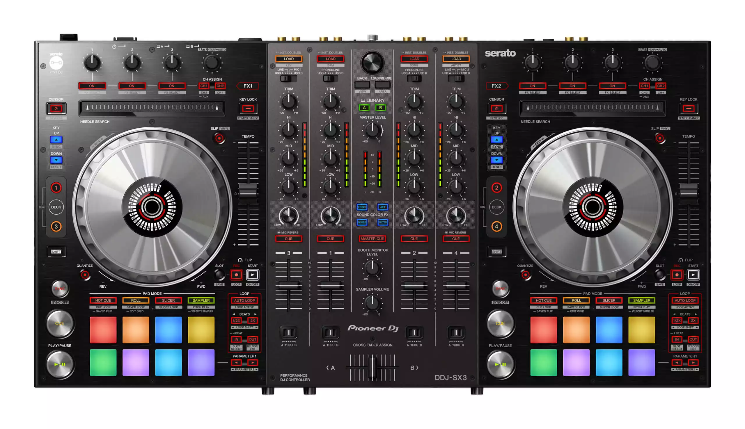Pioneer DJ DDJ-SX3 4-Channel DJ Controller