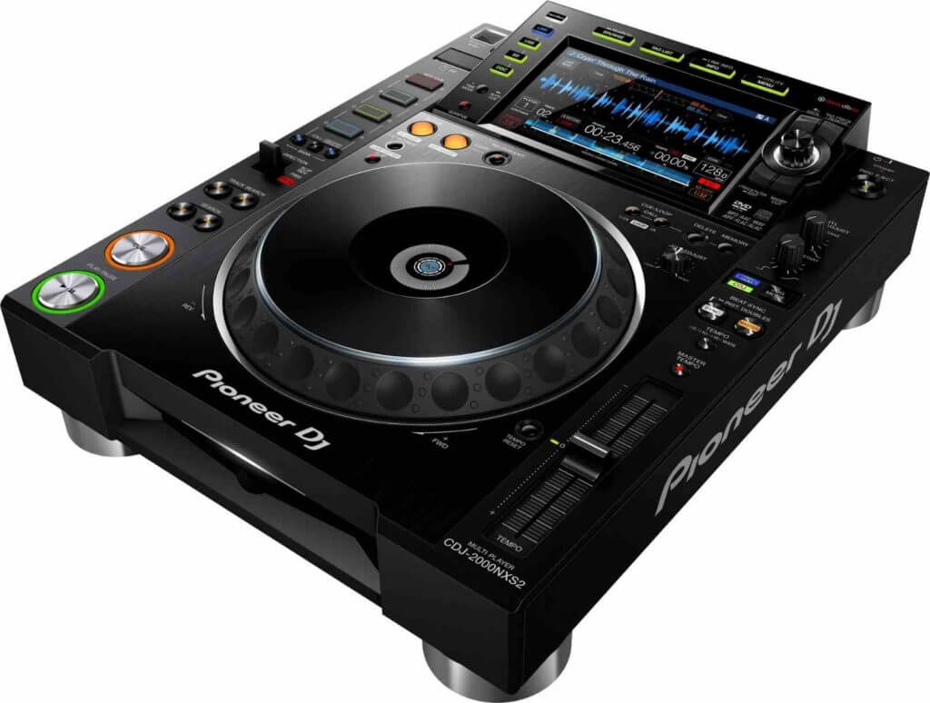 The cdj 2000 nexus 2 from the above right angle