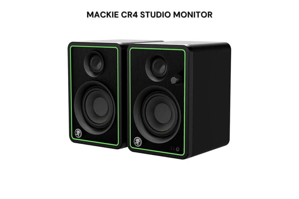 mackie cr4-xbt pair view from left