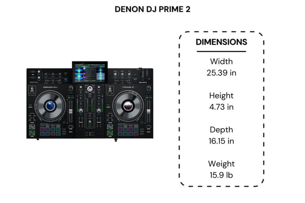 denon prime 2 review dimensions