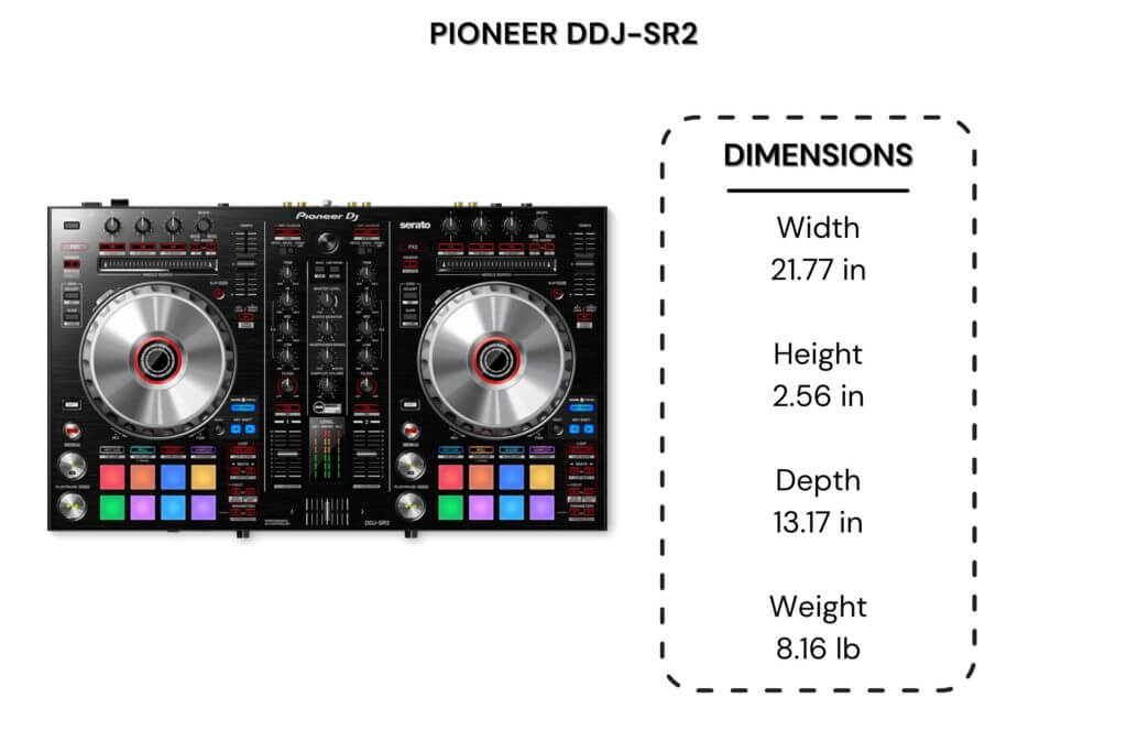 pioneer dj rz dimensions
